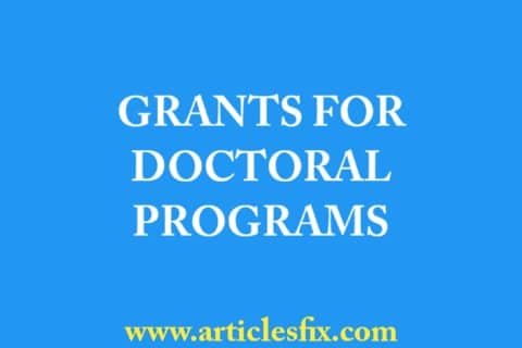 grants for doctoral programs