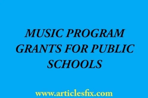 music program grants for public schools